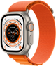 Smartwatch Apple Watch Ultra GPS + Cellular 49mm Titanium Case with Orange Alpine Loop (Large) (MQFL3) - obraz 1