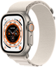 Smartwatch Apple Watch Ultra GPS + Cellular 49mm Titanium Case with Starlight Alpine Loop - Medium (MQFR3) - obraz 1