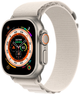 Smartwatch Apple Watch Ultra GPS + Cellular 49mm Titanium Case with Starlight Alpine Loop - Large (MQFT3) - obraz 2