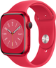 Смарт-годинник Apple Watch Series 8 GPS 45mm (PRODUCT)RED Aluminium Case with (PRODUCT)RED Sport Band (MNP43) - зображення 1