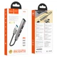 HUB USB Hoco HB26 4 в 1 (USB3.0+USB2.0*3) Сірий - зображення 2