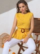 Блузка жіноча Dressa 49123 50 Жовта (2000349052263_D) - зображення 4
