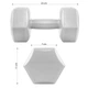 Гантели Springos Hex 2 x 3 кг FA1034 - изображение 3