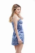 Ночная рубашка женская из сатина Felisiya Lingerie Синий 112-061 М (2000004972011) - изображение 3