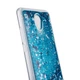 Чехол Glitter для Meizu M5 Note Бампер Жидкий блеск синий - изображение 2