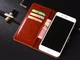 Чехол Idewei для iPhone 6 Plus / 6s Plus книжка кожа PU с визитницей коричневый - изображение 4