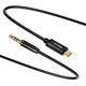 ‚Аудіо кабель Baseus 3,5 mm male to Type-C male Digital Audio Cable CAM01-01 1.2m black - зображення 1