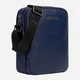 Torba listonoszka męska skórzana Bikkembergs Bannon BKBO00049M Blue (8052579029755) - obraz 1