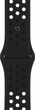 Pasek Apple Nike Sport Band do Apple Watch 45mm Regular Black/Black (MPH43) - obraz 1