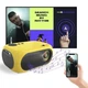 Портативний домашній мініпроєктор XIDU M24 з динаміком, (yellow) з перехідником для WiFi в комплекті - изображение 5