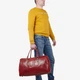 Сумка кожаная саквояж большая InBag Travel bag m01289 Темно-красный - изображение 2