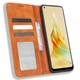 Чехол-книжка Deexe Retro Style для OPPO Reno8 T - Brown - изображение 2
