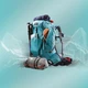 Женский Туристический Рюкзак для Трекинга FORCLAZ MT500 Air (45л + 10л) 65 x 35 x 30см с Дождевиком Голубой - изображение 3