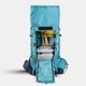 Женский Туристический Рюкзак для Трекинга FORCLAZ MT500 Air (45л + 10л) 65 x 35 x 30см с Дождевиком Голубой - изображение 7