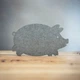 Детская подставка коврик под тарелку, горячее Поросенок 25*45 см серая Gray-pork-2201 - изображение 2