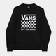 Свитшот женский Vans VN00055CBLK1 S Черный с принтом (196570482541) - изображение 3