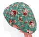 Медицинская шапочка женская HeadwearUniverse универсальная принт Розы на зелёном - изображение 2