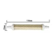 Лампа світлодіодна Rx7S 144LED 20W White 135мм 360° AC230V - зображення 1