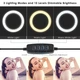 Профессиональная LED RING D 26 см кольцевая светодиодная лампа для фото / визажиста / блогера / салона красоты .Кольцевой свет со штативом Комплект - изображение 6