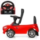 Детская Каталка Толокар для малышей Bambi Racer M 3147A-3 AUDI Красный звуковые и световые эффекты, прорезиненные колеса, багажник под сиденьем - изображение 3