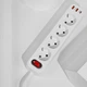 Мережевий фільтр з USB та Type-C-портами | Мережевий фільтр з USB-виходами для телефону | Hoco&nbsp;NS1 35511 - зображення 7