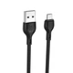 Кабель USB XO NB200 Micro Quick Charge 2.1A 2м black - изображение 1
