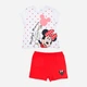 Детский летний комплект (футболка + шорты) для девочки Disney Minnie WE0055 67 см Красный (3609086522177) - изображение 1
