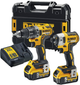 DeWalt 18V XR Li-lon bezszczotkowy zestaw 2 narzędzi, 5 Ah, 6,61 kg, walizka, 2 akumulatory i ładowarka (DCK268P2T) - obraz 1