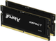 RAM Kingston Fury SODIMM DDR5-5600 32768MB PC5-44800 (zestaw 2x16384) Impact 1Rx8 czarny (KF556S40IBK2-32) - obraz 1