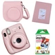 Камера моментальной печати Fujifilm Instax Mini 11 Blush Pink / Чехол розовый / Фотобумагой на 20 снимков / Фотоальбом розовый на 64 снимка - зображення 1