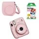 Камера моментальной печати Fujifilm Instax Mini 11 Blush Pink / Чехол розовый / Фотобумагой на 20 снимков - изображение 1