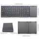 Бездротова клавіатура з тачпадом складана VHG B089 Foldable Bluetooth Keyboard Black - зображення 2