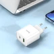 Сетевое зарядное устройство Hoco C80A Plus USB / Type-C PD QC 20W 3A белое - изображение 5