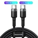Кабель Baseus Cafule Fast Charging Type-C to Type-C PD100W 100 cм (CATKLF-SCG1) Black - изображение 1