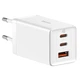 Сетевое зарядное устройство Baseus 65W GaN5 Pro и кабель Type C to Type C PD 100W White (CCGP120202) - изображение 3
