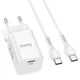 Сетевое зарядное устройство Hoco N19 Rigorous Type-C 25W и кабель Type-C to Type-C White - изображение 3
