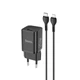 Сетевое зарядное устройство Hoco N19 Rigorous Type-C 25W и кабель Type-C to Lightning Black - изображение 1