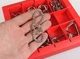 Набір головоломок 10 Metall Puzzles red 10 головоломок Eureka 3D Puzzle 473358 - зображення 3