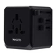 Перехідник мережевий універсальний Yesido MC-10 |3xUSB/Type-C, 3.6A| US, AU, UK, EU розетки Black - зображення 2
