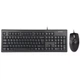 Комплект (клавіатура + миша) A4tech KR-8372 USB Black - зображення 1