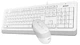 Комплект (клавіатура + миша) A4Tech F1010 White - изображение 3