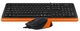 Комплект (клавіатура + миша) A4Tech F1010 Black/Orange - изображение 4