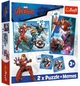 Пазли Trefl 2 в 1 (30,48) ел.+ Мемос – Месники. Герої в дії / Disney Marvel The Avengers, 30,48 елементів (93333) - изображение 1
