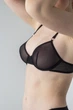 Бюстгальтер із італійської сітки - demi Perfect Female Чорний 65B (151B-13bl) - зображення 2