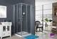 Скляна душова кабіна AVKO Glass RDS06, 190х90х90 Chrom - зображення 7