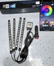 Подсветка ног в авто от прикуривателя - Светодиодная подсветка салона авто RGB (РГБ) led, Bluetooth APP, 4 х 22см, влагозащитная (31385) - изображение 6