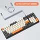 Ультракомпактна MAMBASNAKE K3 Pro Mini дротова 98-клавішна механічна клавіатура з RGB, спіральний кабель USB Type-C, металевий авіаційний пружинний роз’єм TPU. Колір - Чорний. Англійська розкладка ( ENG ) - зображення 4