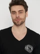 Футболка хлопковая длинная мужская Armani Exchange 11006.1 S Черная - изображение 4