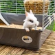 Клетка для кроликов и морских свинок Ferplast Rabbit 100 95х57х46 см Серая (57052070) - изображение 4