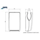 Электросушилка для рук JOFEL AA24050 JET SMART, белая - изображение 2